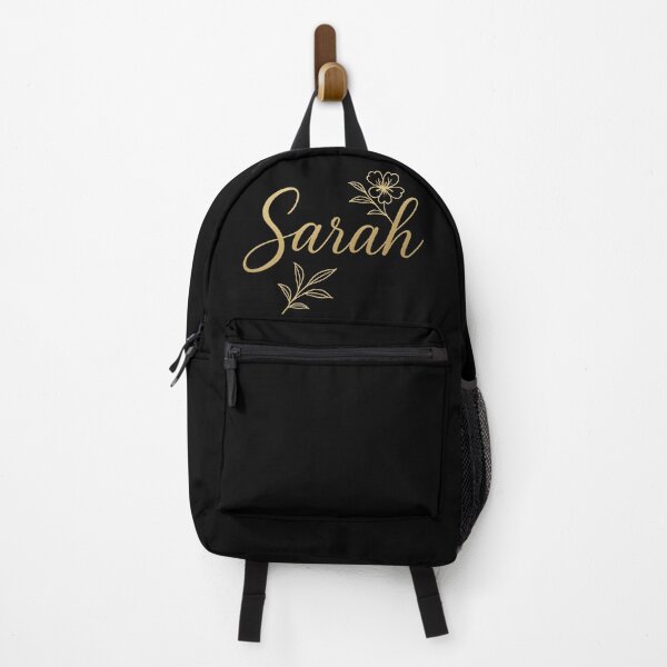 Item preview, Sarah Gold Floral Name Design – Elegant Luxury Typography for Stickers, Apparel & Gifts designed and sold by DailyVibesCo.