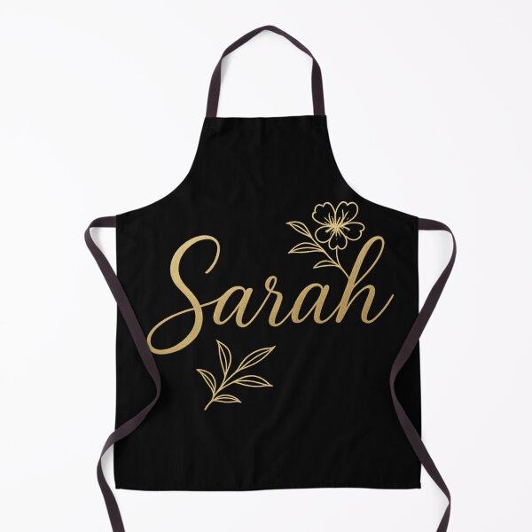 Item preview, Sarah Gold Floral Name Design – Elegant Luxury Typography for Stickers, Apparel & Gifts designed and sold by DailyVibesCo.
