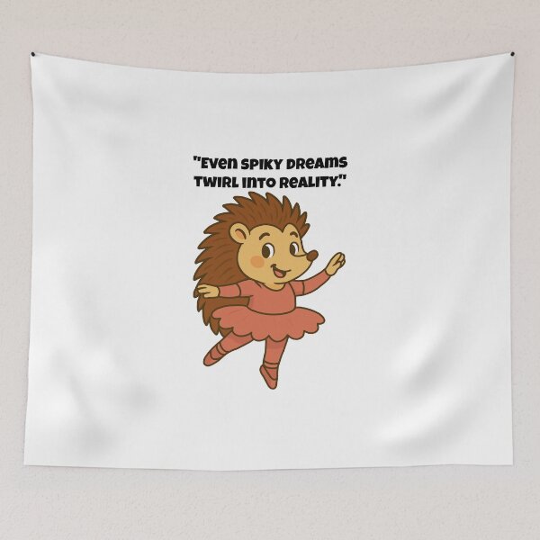 Item preview, Twirling Tutu Hedgehog, Spiky Ballerina in Motion designed and sold by Latitude 1°N.