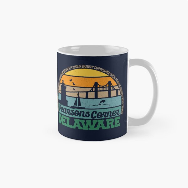 Item preview, Pearsons Corner Delaware Retro Sunset Local Pride Logo  designed and sold by CRHPOD20.