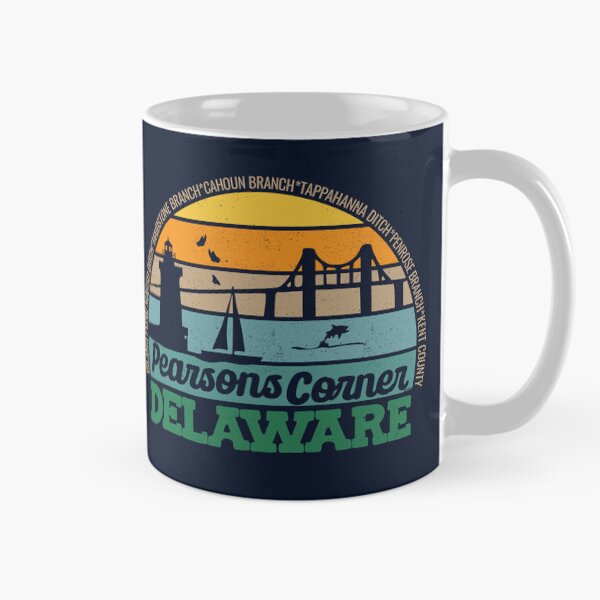 Item preview, Pearsons Corner Delaware Retro Sunset Local Pride Logo  designed and sold by CRHPOD20.