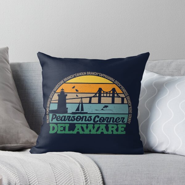 Item preview, Pearsons Corner Delaware Retro Sunset Local Pride Logo  designed and sold by CRHPOD20.