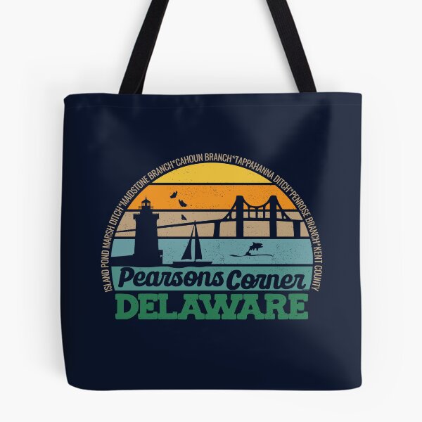 Item preview, Pearsons Corner Delaware Retro Sunset Local Pride Logo  designed and sold by CRHPOD20.