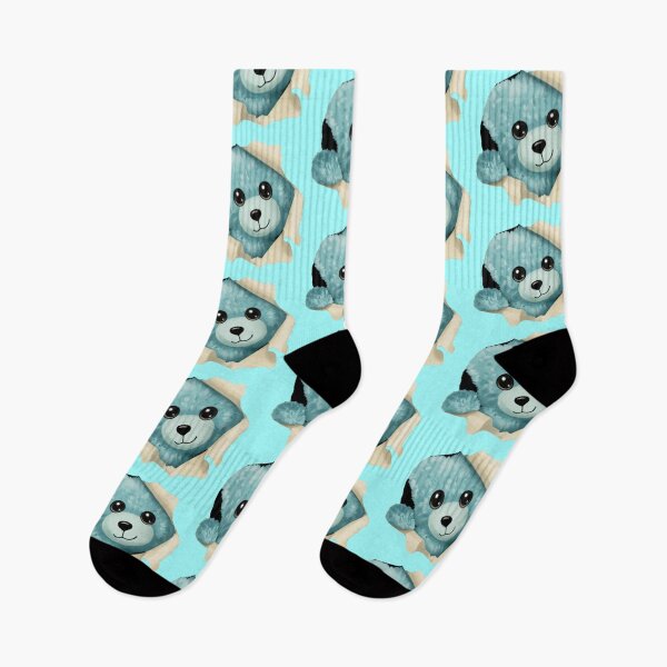 Item preview, Cute Blue Bear Peeking Out designed and sold by My-Hoodies.