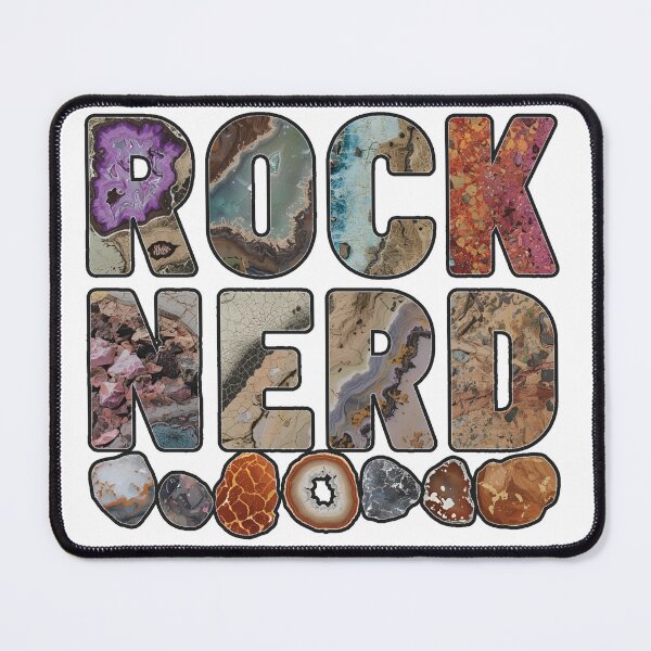Item preview, Rock Nerd - Geology (Black Outline) designed and sold by Astro Kin Press.