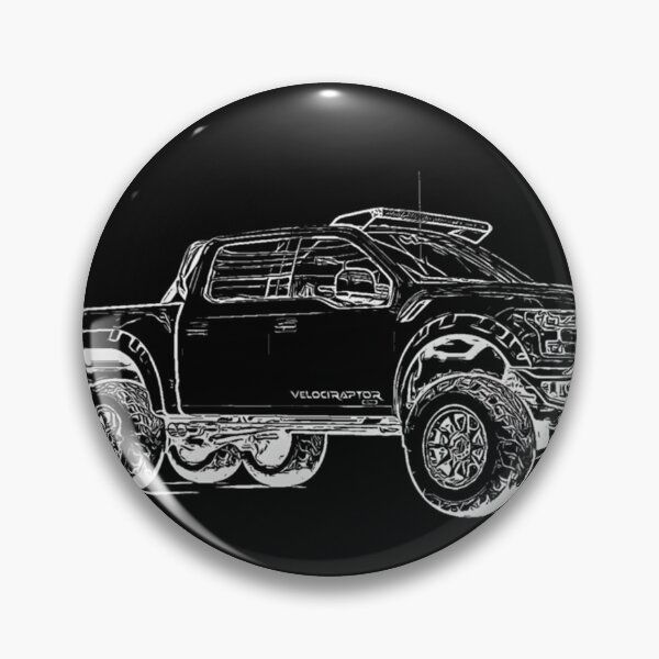 Item preview,  Velociraptor Truck Wireframe White designed and sold by KevinCausey3.
