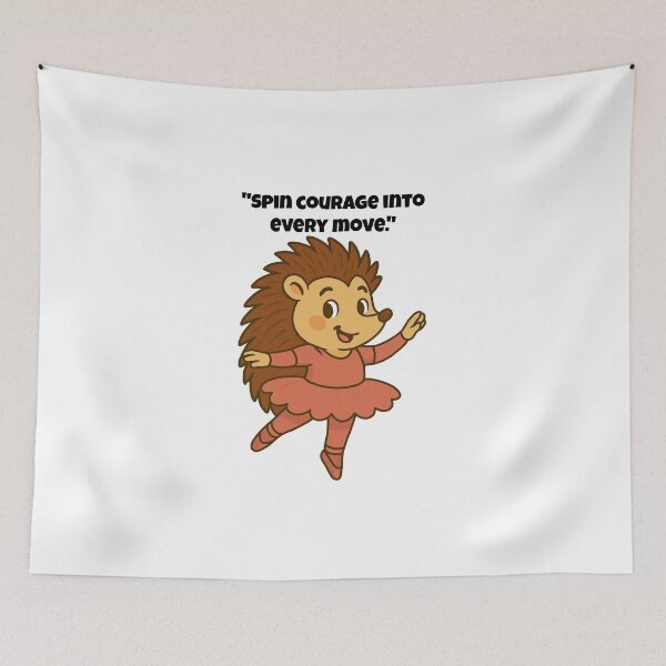 Item preview, Spinning Hedgehog Ballerina, Tutu of Courage designed and sold by Latitude 1°N.