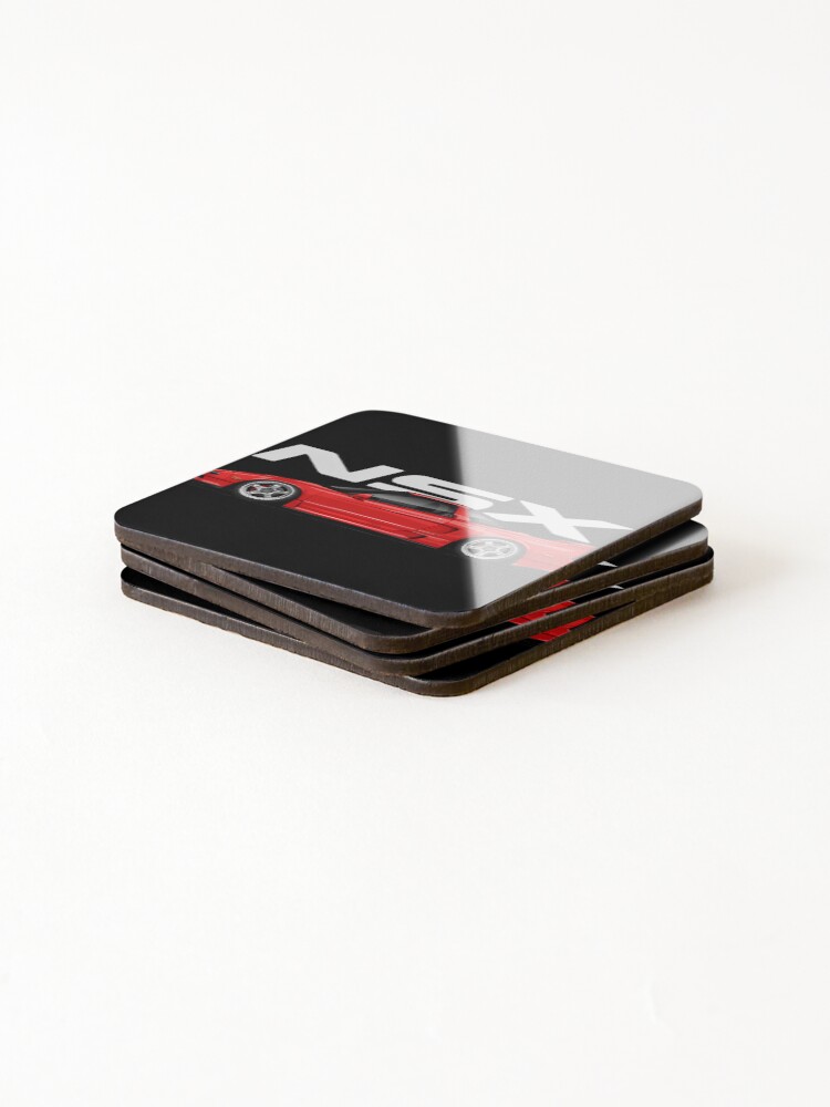Thumbnail 4 of 5, Coasters (Set of 4), Nsx Raspberry (Red) designed and sold by KevinCausey3.