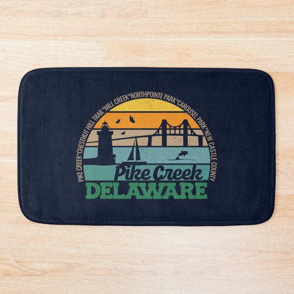 Item preview, Pike Creek Delaware Retro Sunset Local Pride Logo  designed and sold by CRHPOD20.