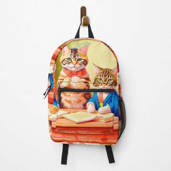 Item preview, Vintage Style Funny Preppy Kittens Come Back To School designed and sold by LanaGustavsson.