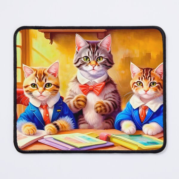 Item preview, Vintage Style Funny Preppy Kittens Come Back To School designed and sold by LanaGustavsson.