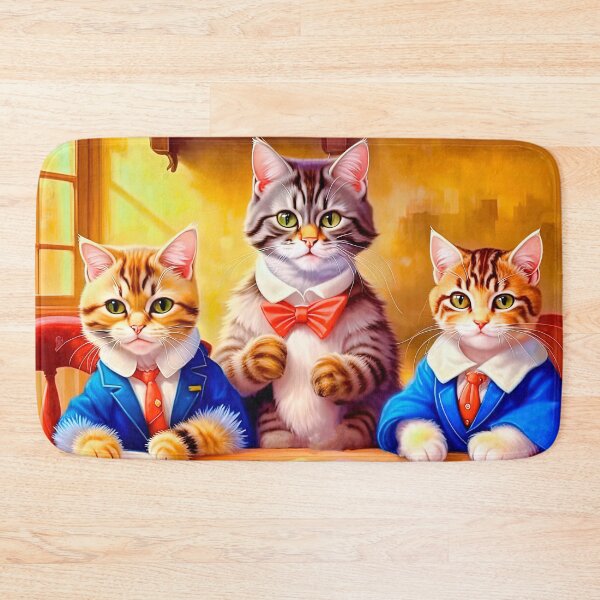 Item preview, Vintage Style Funny Preppy Kittens Come Back To School designed and sold by LanaGustavsson.