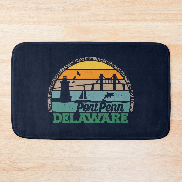 Item preview, Port Penn Delaware Retro Sunset Local Pride Logo  designed and sold by CRHPOD20.