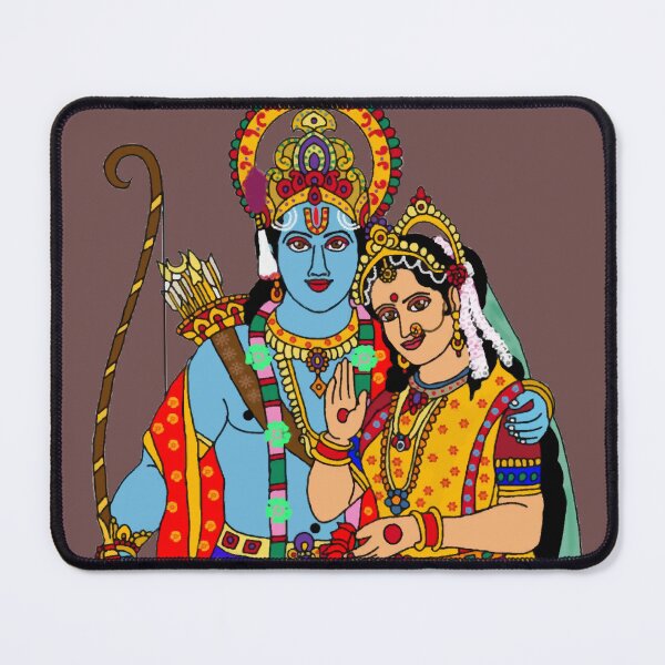 Item preview, Lord Sita Ram Digital Artwork | Ramayana Divine Couple | Hindu Spiritual Painting designed and sold by Harshit_Digital_Arts.