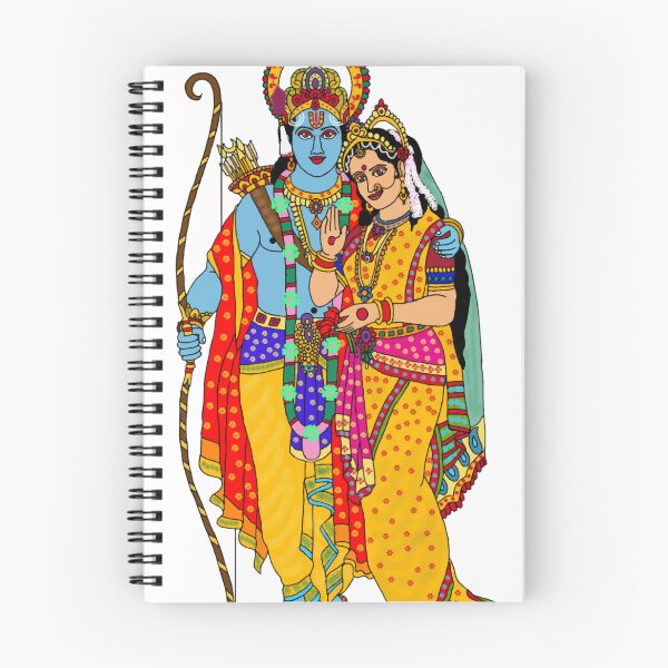 Item preview, Lord Sita Ram Digital Artwork | Ramayana Divine Couple | Hindu Spiritual Painting designed and sold by Harshit_Digital_Arts.
