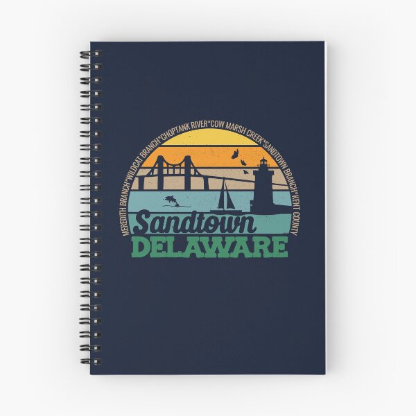 Item preview, Sandtown Delaware Retro Sunset Local Pride Logo  designed and sold by CRHPOD20.