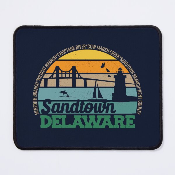 Item preview, Sandtown Delaware Retro Sunset Local Pride Logo  designed and sold by CRHPOD20.