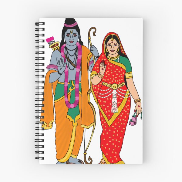 Item preview, SitaRam in Vanvas Digital Painting | Lord Ram and Mata Sita Exile Art | Ramayana Spiritual Wall Decor designed and sold by Harshit_Digital_Arts.