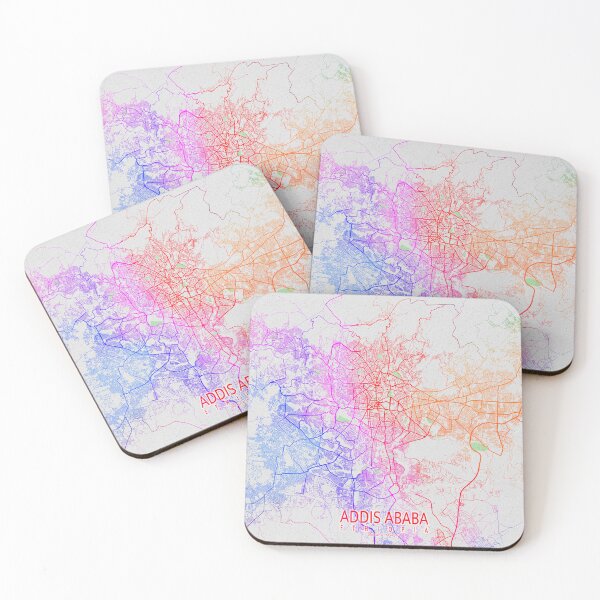 Item preview, Addis Ababa City Map of Ethiopia - Colorful designed and sold by deMAP.