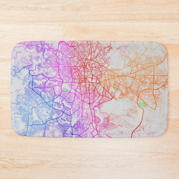Item preview, Addis Ababa City Map of Ethiopia - Colorful designed and sold by deMAP.