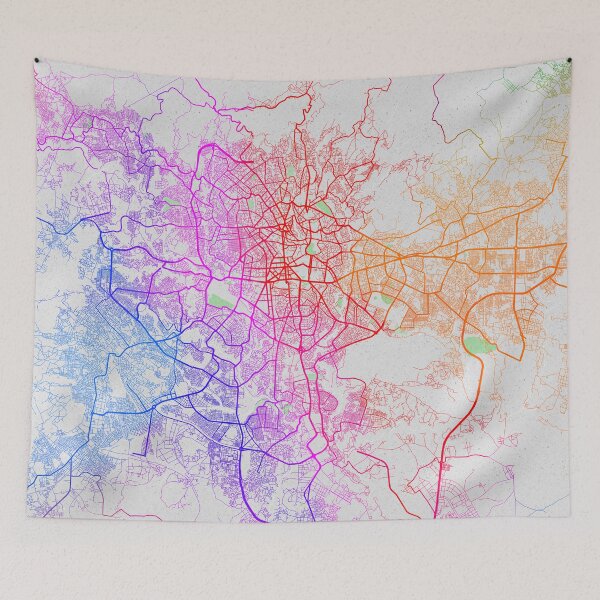 Item preview, Addis Ababa City Map of Ethiopia - Colorful designed and sold by deMAP.