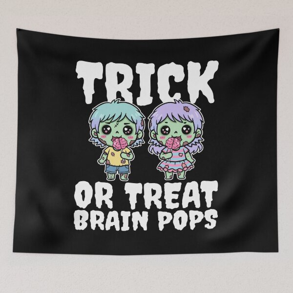Item preview, TRICK OR TREAT BRAIN POPS - ZOMBIE HALLOWEEN designed and sold by KEF Custom.