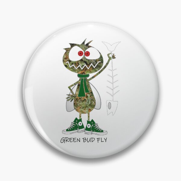 Item preview, Green Bud Fly Cartoon Critter designed and sold by ButterflyMak.