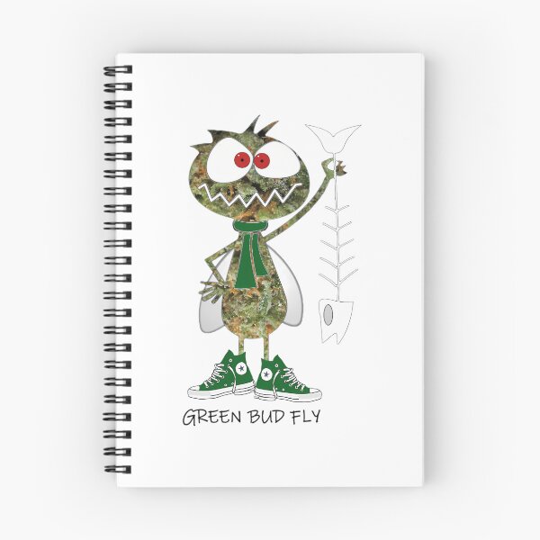 Item preview, Green Bud Fly Cartoon Critter designed and sold by ButterflyMak.