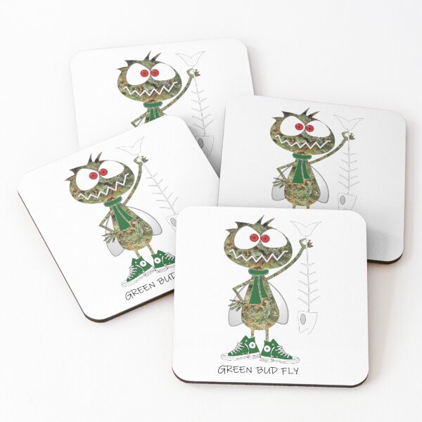 Item preview, Green Bud Fly Cartoon Critter designed and sold by ButterflyMak.
