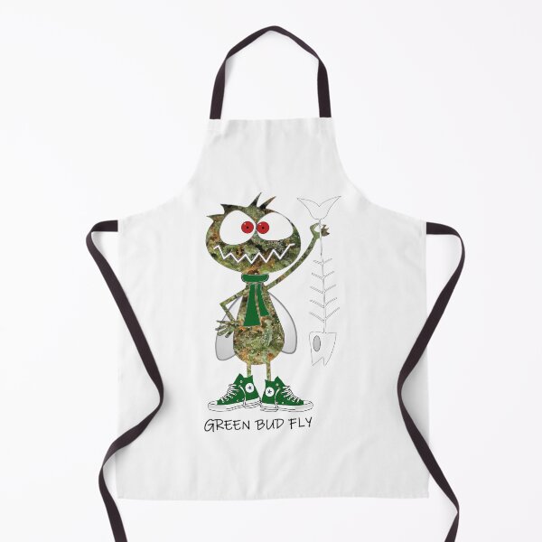 Item preview, Green Bud Fly Cartoon Critter designed and sold by ButterflyMak.