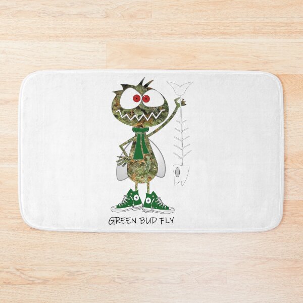 Item preview, Green Bud Fly Cartoon Critter designed and sold by ButterflyMak.