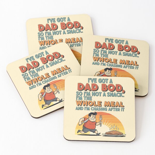 Artikelvorschau, Papa Bod jagt dem Essen hinterher entworfen und verkauft von MidLifeDadShop.