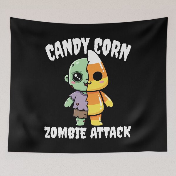 Item preview, CANDY CORN ZOMBIE ATTACK - ZOMBIE HALLOWEEN designed and sold by KEF Custom.
