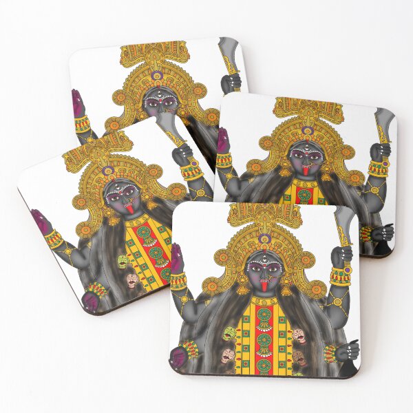 Item preview, Goddess Kali Digital Painting | Hindu Divine Mother Artwork | Powerful Spiritual Wall Art designed and sold by Harshit_Digital_Arts.