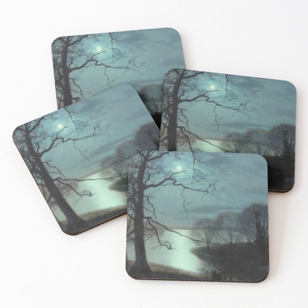Item preview, Watching a Moonlit Lake – John Atkinson Grimshaw (c. 1870s–1880s) designed and sold by Art Outlaws.