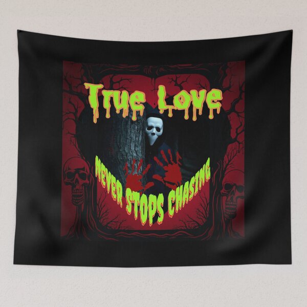 Item preview, True Love Never Stops Chasing – Creepy Horror Romance Design designed and sold by Woke-Karma.
