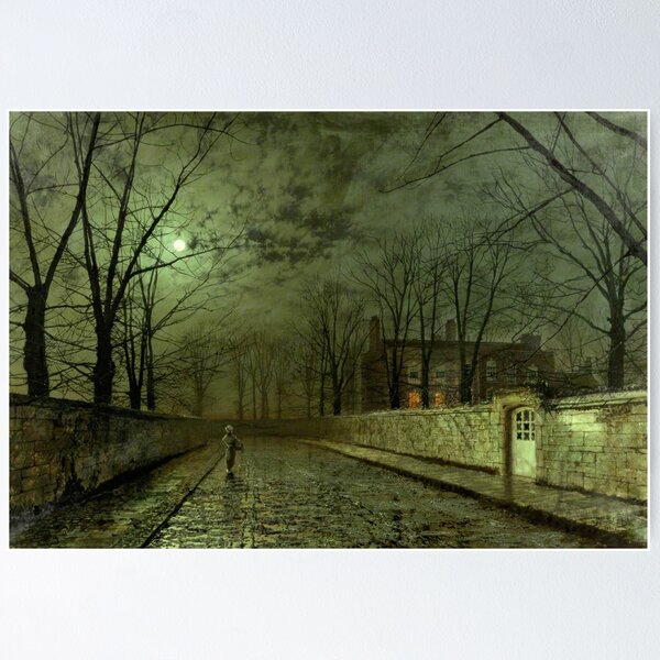 Item preview, Silver Moonlight – John Atkinson Grimshaw (1880) designed and sold by Art Outlaws.