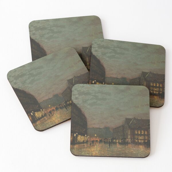 Item preview, Boar Lane, Leeds, by Lamplight – John Atkinson Grimshaw (1881) designed and sold by Art Outlaws.