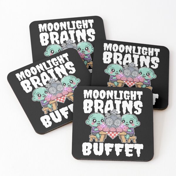 Item preview, MOONLIGHT BRAINS BUFFET - ZOMBIE HALLOWEEN designed and sold by KEF Custom.