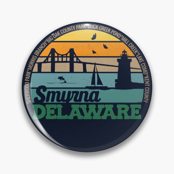 Item preview, Smyrna Delaware Retro Sunset Local Pride Logo  designed and sold by CRHPOD20.