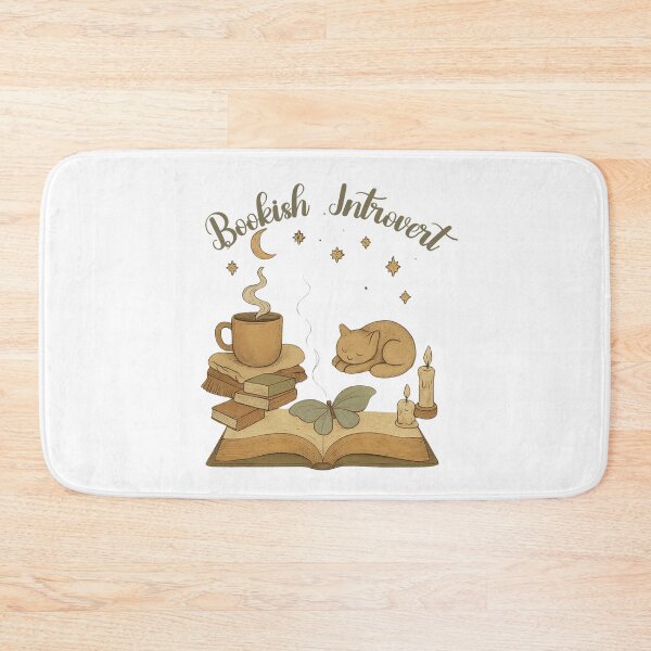 Item preview, Bookish Introvert Minimalist Text Design designed and sold by CottonandQuill.
