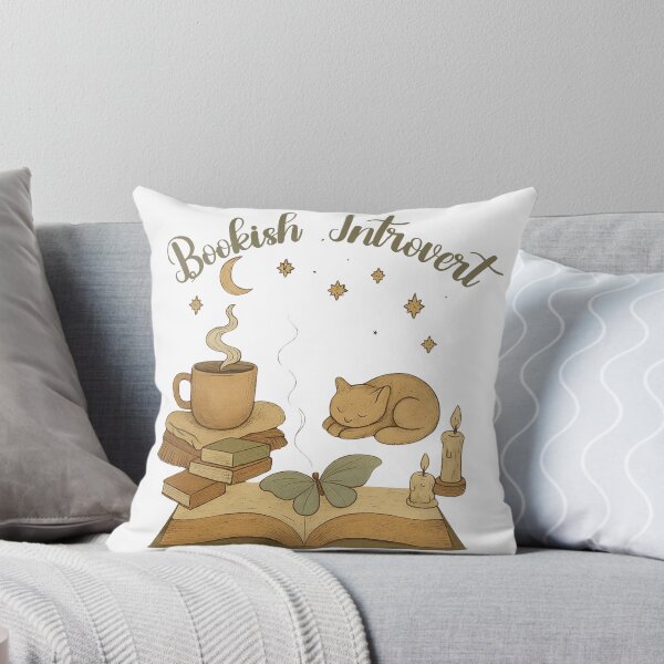 Item preview, Bookish Introvert Minimalist Text Design designed and sold by CottonandQuill.