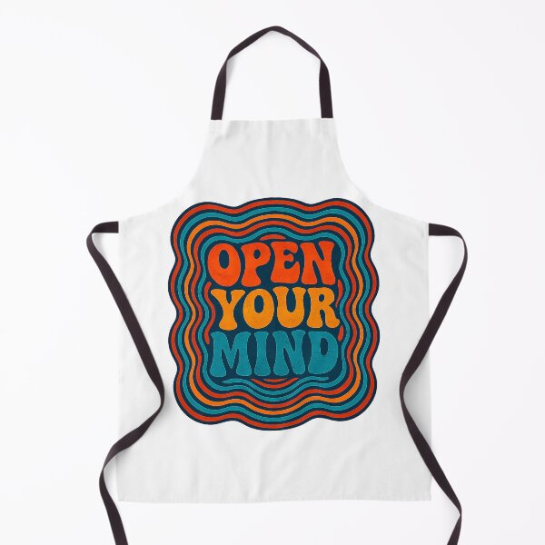 Item preview, Open Your Mind – Psychedelic Retro Typography Art designed and sold by CosmicShapes.