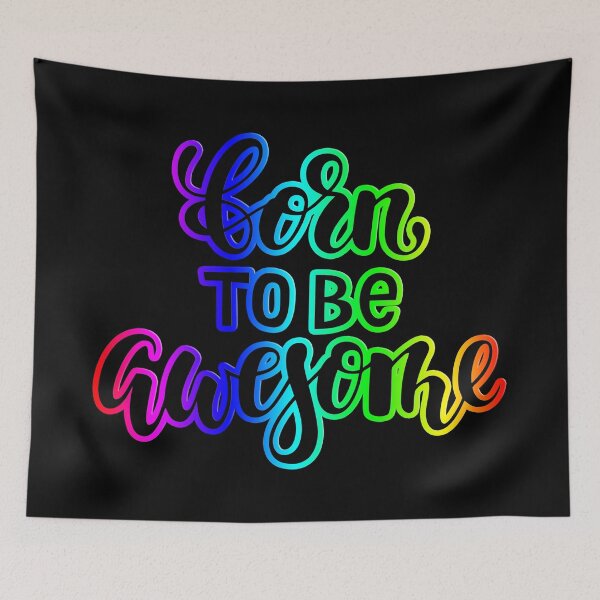 Item preview, BORN TO BE AWESOME designed and sold by GRAPHIKAT.
