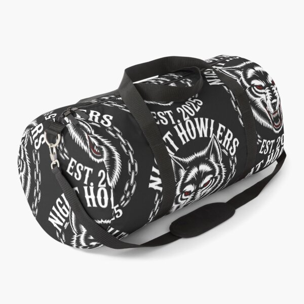 Item preview, Dark and Bold Wolf Surrounded by Chains in Powerful Tattoo Style designed and sold by SplashTastic.