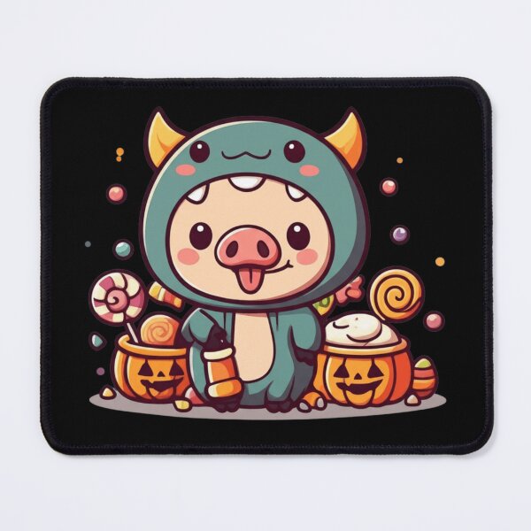 Item preview, Cute Chibi Pig Candy Monster – Funny Kawaii Halloween Design designed and sold by ColorSplash123.