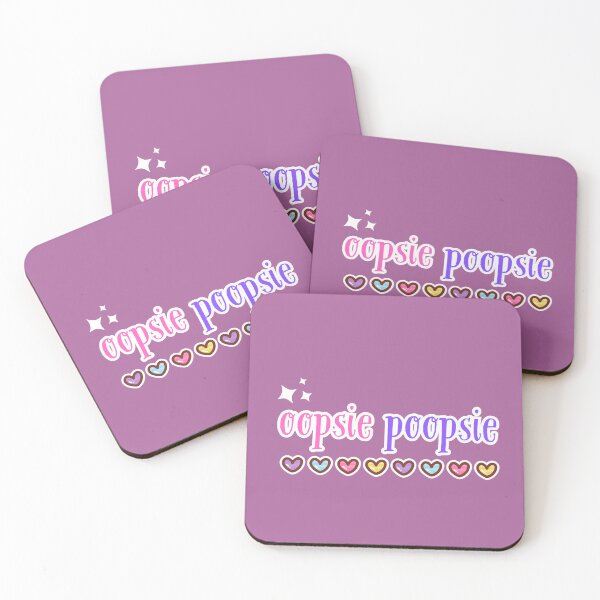 Item preview, Oopsie Poopsie Cute Aesthetic Funny Kawaii Quote Design designed and sold by Dokak Shop.