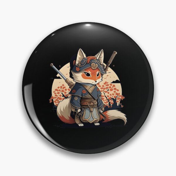 Item preview, Kawaii Japanese Style Samurai Fox Anime designed and sold by lgiitherdp95.