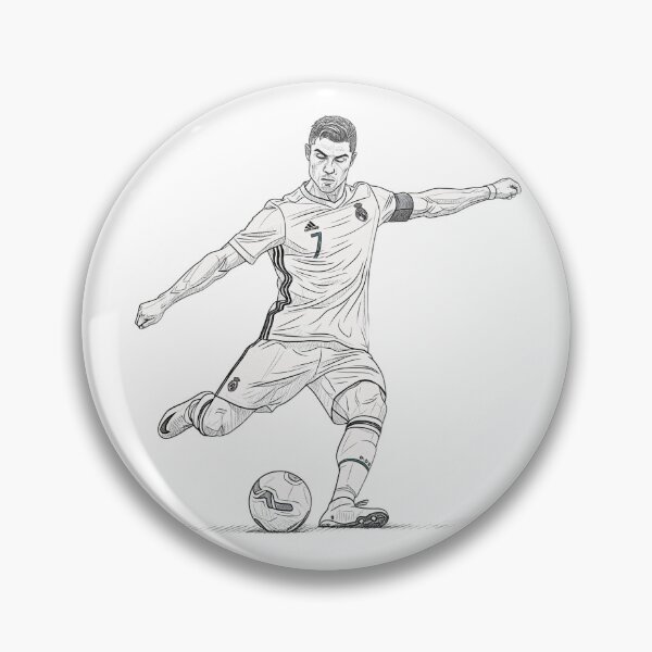 Item preview, Cristiano Ronaldo minimalist sketch designed and sold by Kash3f.