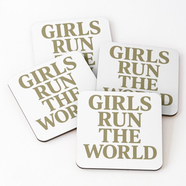 Item preview, Girls Run the World Feminist Empowerment Bold Typography Retro Quote Design designed and sold by Rockz-Fashion.